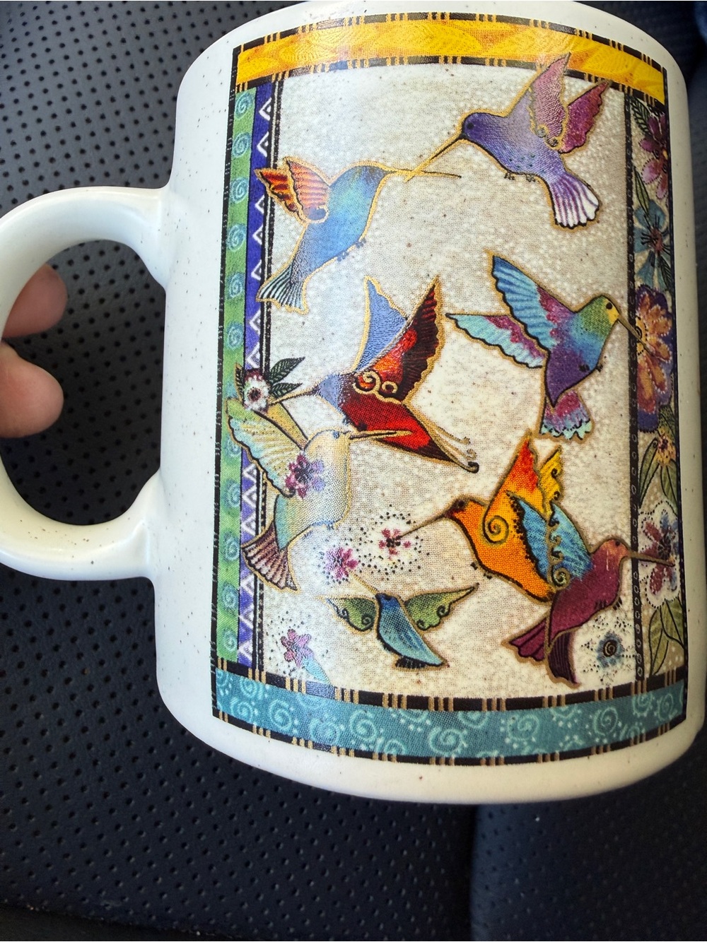 Laurel Burch Ceramic Mug w/ Inspiration and Hummingbirds